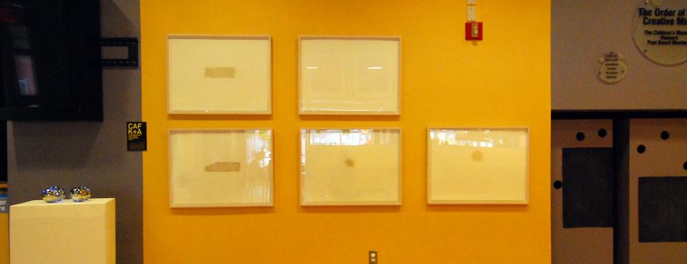 5 Framed sound drawings 