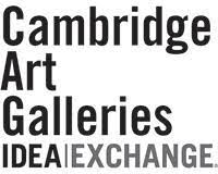 Black text that says Cambridge Art Galleries Idea Exchange